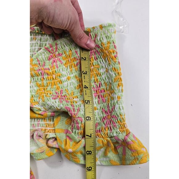 Jolie & Joy by FCT with Love Neon Floral Crop Top XL NWT summer festival party - Picture 5 of 6